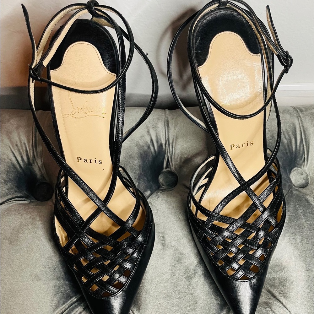 Christian Louboutin strappy pumps sz 38